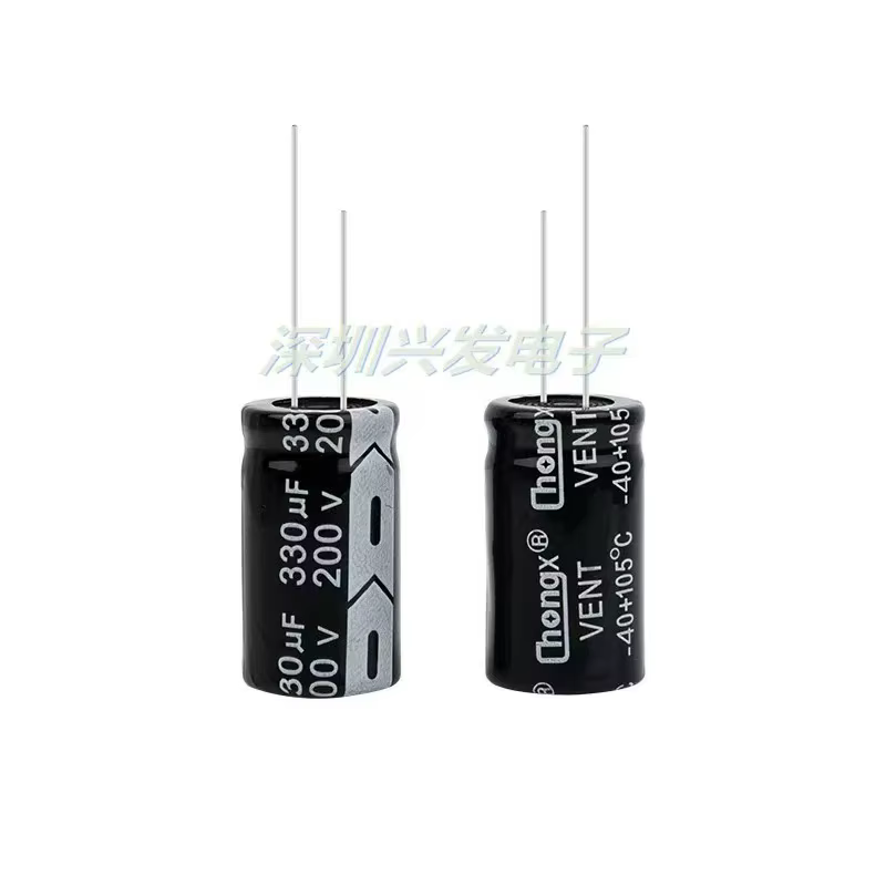 2 Stück/Lot Aluminium-Elektrolytkondensatoren 200 V 330 μF 18