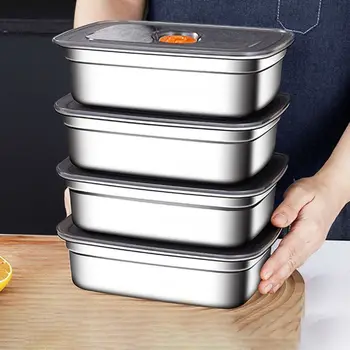 Camping-Lunchbox aus Edelstahl, versiegelt, auslaufsicher, Bento-Box, Mikrowelle, geeignet für Kühlschrank