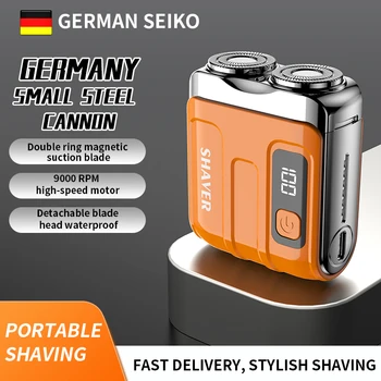 Mini Elektrische Smart Rasierer Haushalt Auto Rasierer Digital Display Dual Klinge Wiederaufladbare Rasierer