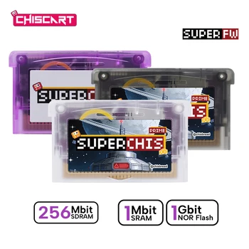 Chiscart SuperChis Prime Game Reader Cart für Nintendo GBA/NDS/GBA SP/GB Player SDRAM Angetrieben durch