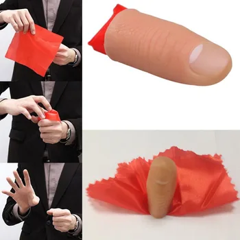 Mode Finger Zaubertricks Phantasy Requisiten Close Up Vanish Erscheinen Kunststoff Finger Daumen Spitze Rote