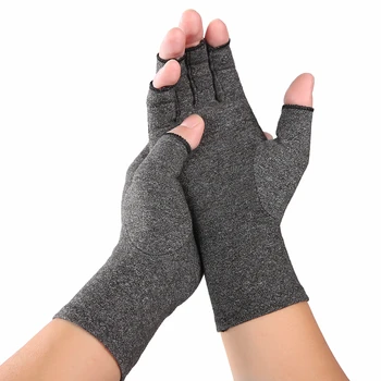Lindern Sie Handbeschwerden mit 1 Paar fingerlosen Kompressionshandschuhen