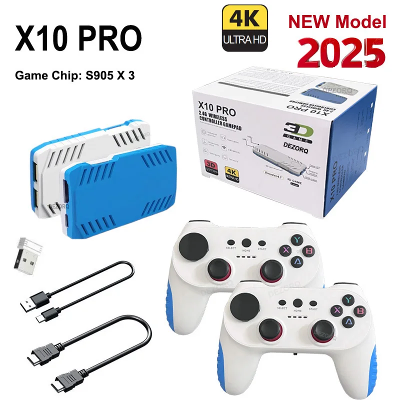 128G X10 PRO GameStick 4K HD TV Videospielkonsole 3D-Spiele