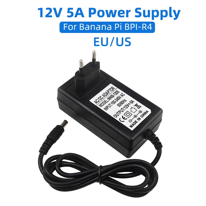 12v 5a netzteil für banane pi BPI-R4 eu us stecker dc port