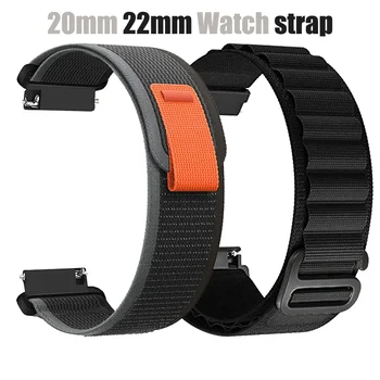 Nylonband für HaiWei Galaxy Watch 7 6 5 4 40 mm 44 mm Classic/Active/Gear S3 Frontier 20 mm 22 mm