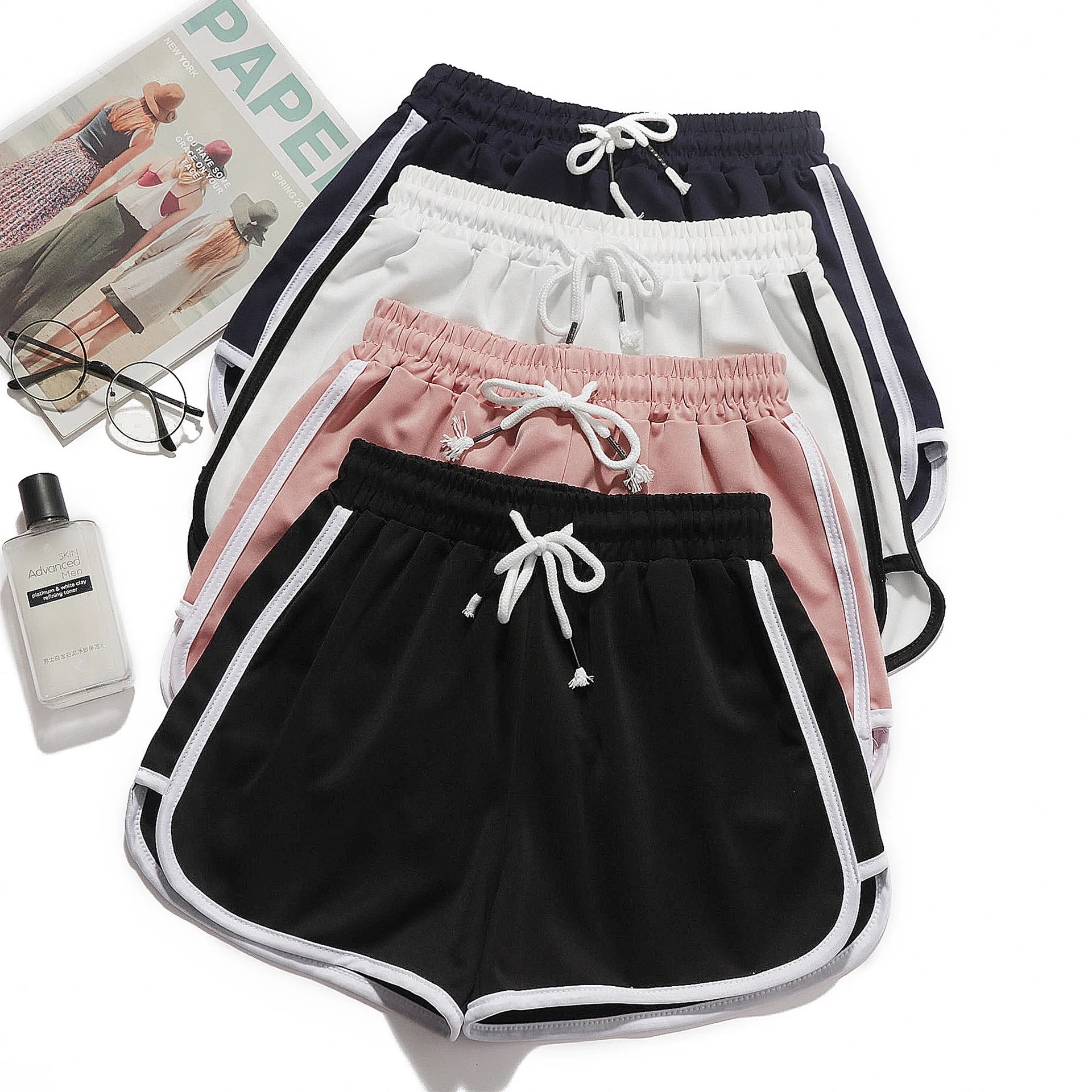 Frauen Yoga Shorts Sommer Oberbekleidung Mid-Taille – Bild 2