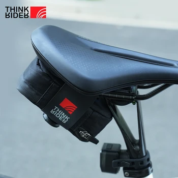 ThinkRider Fahrrad-Satteltasche, 0,4 l, tragbare Mini-Hecktasche, MTB, Rennrad, Werkzeugset, Reparaturtasche