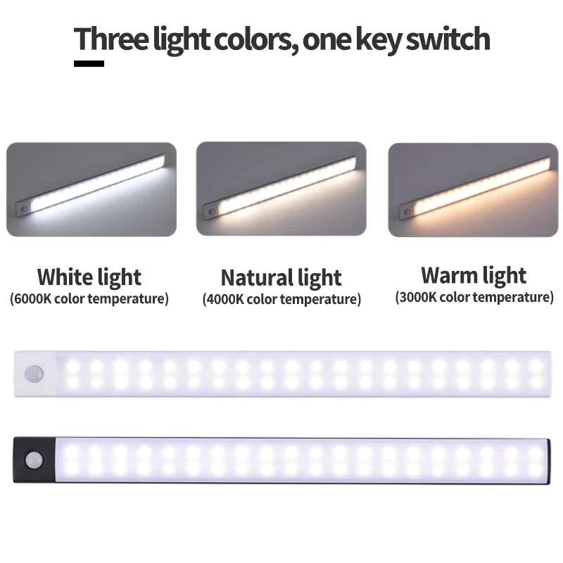 Nachtlicht LED-Schrankleuchte, USB wiederaufladbar – Bild 5