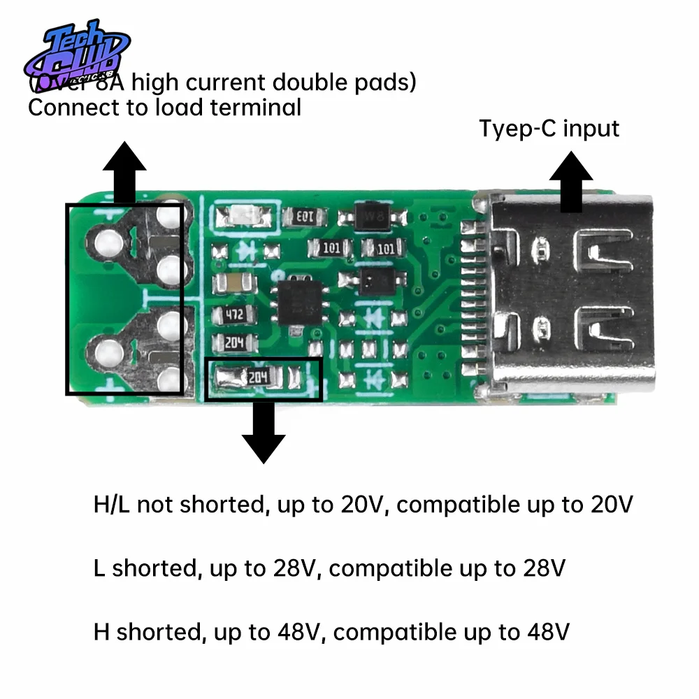 140W USB-C Schnelllade-Trigger-Board-Modul PD/QC-Decoy-Board – Bild 5