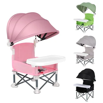 Faltbarer Baby-Esszimmerstuhl, tragbarer Kinder-Esstisch, kleiner Stuhl für Kinder im Freien, Strandbeutel