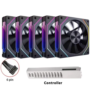 Prisma 5 PRO 120 mm Lüfter 6-polig RGB PC-Gehäuse Ventiladores Computergehäuse Lüfter Wasserkühler PC Gamer