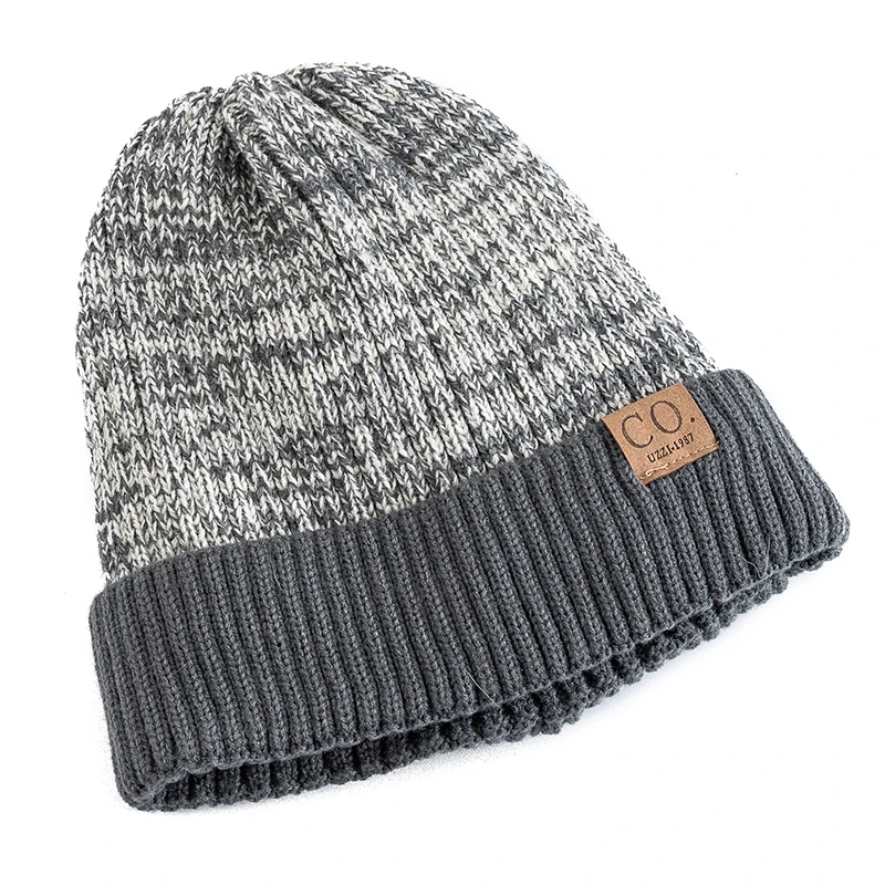 Neue Unisex Zwei-Ton Winter Hüte Hinzufügen Pelz Gefüttert – Bild 3
