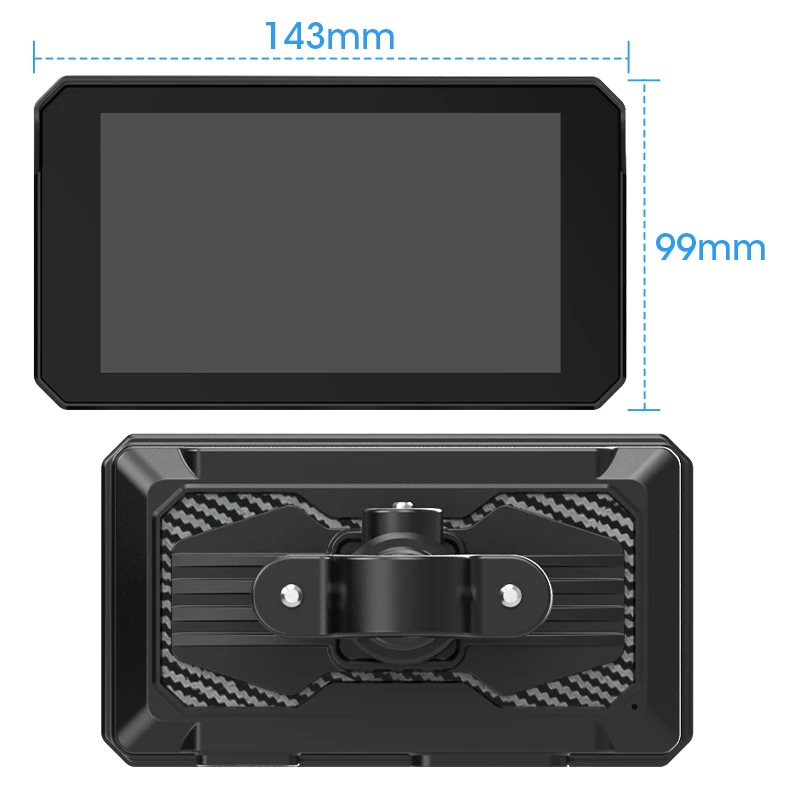 Jansite Dual Bluetooth Motorrad Carplay Bildschirm Navigation – Bild 6