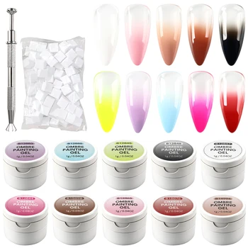 Nail Cushion Tap Gel, Blush Gradient Blending UV-Nagelgel, Künstlerisches Design-Nagelgel, Essentielle