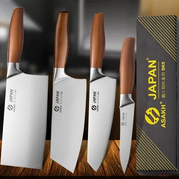 Professionelle japanische Küchenmesser Santoku Messer Edelstahl Fischfilet Schneiden Fleisch Hackmesser
