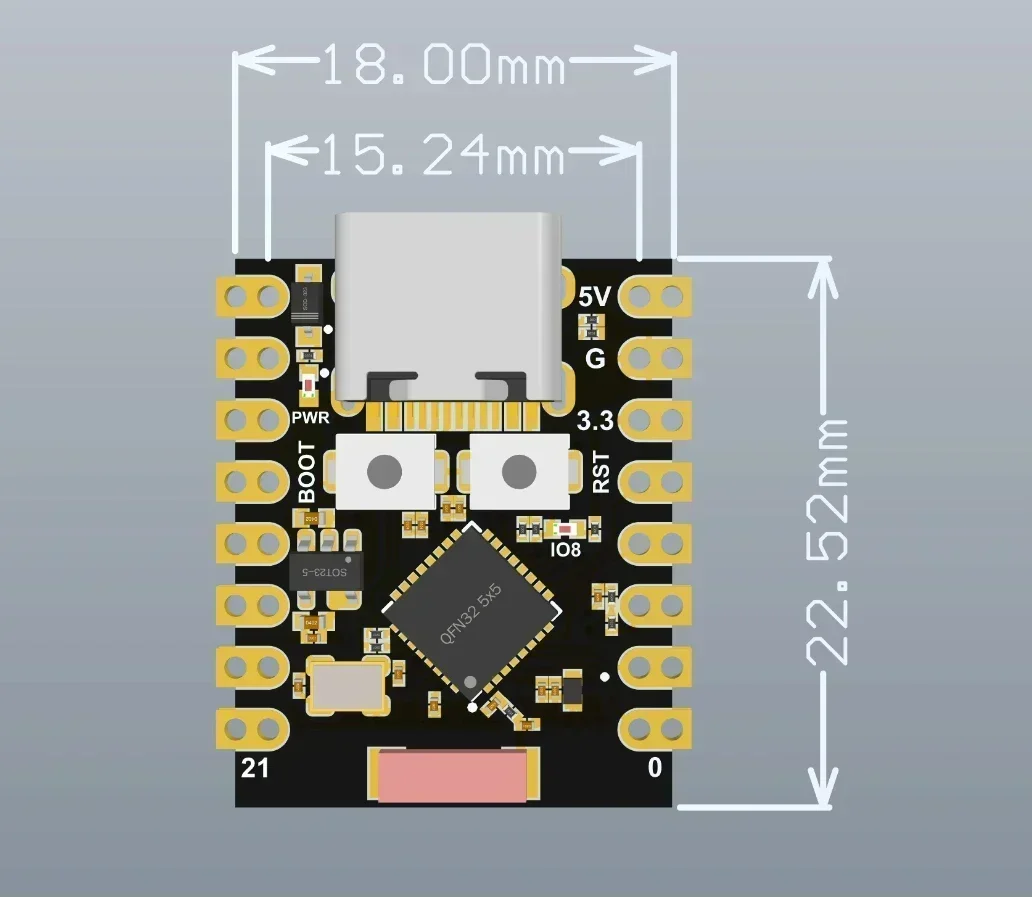 ESP32 Super Mini Development Board ESP32-C3 mit 2,4G WiFi – Bild 5