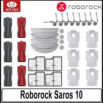 Roborock Saros 10, Zubehör, Hauptwalze, Seitenbürste, Hepa-Filter, Mopp, Tuch, Staubbeutel