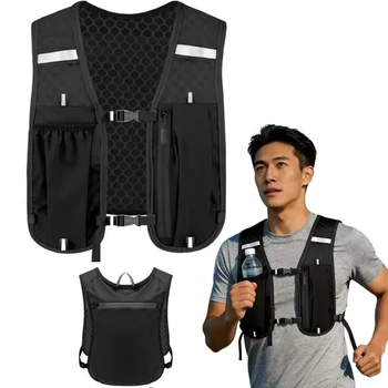 Lauf-Hydrationsweste für Damen und Herren, Wasserabweisend, Atmungsaktiv, Rucksack für Laufen, Wandern