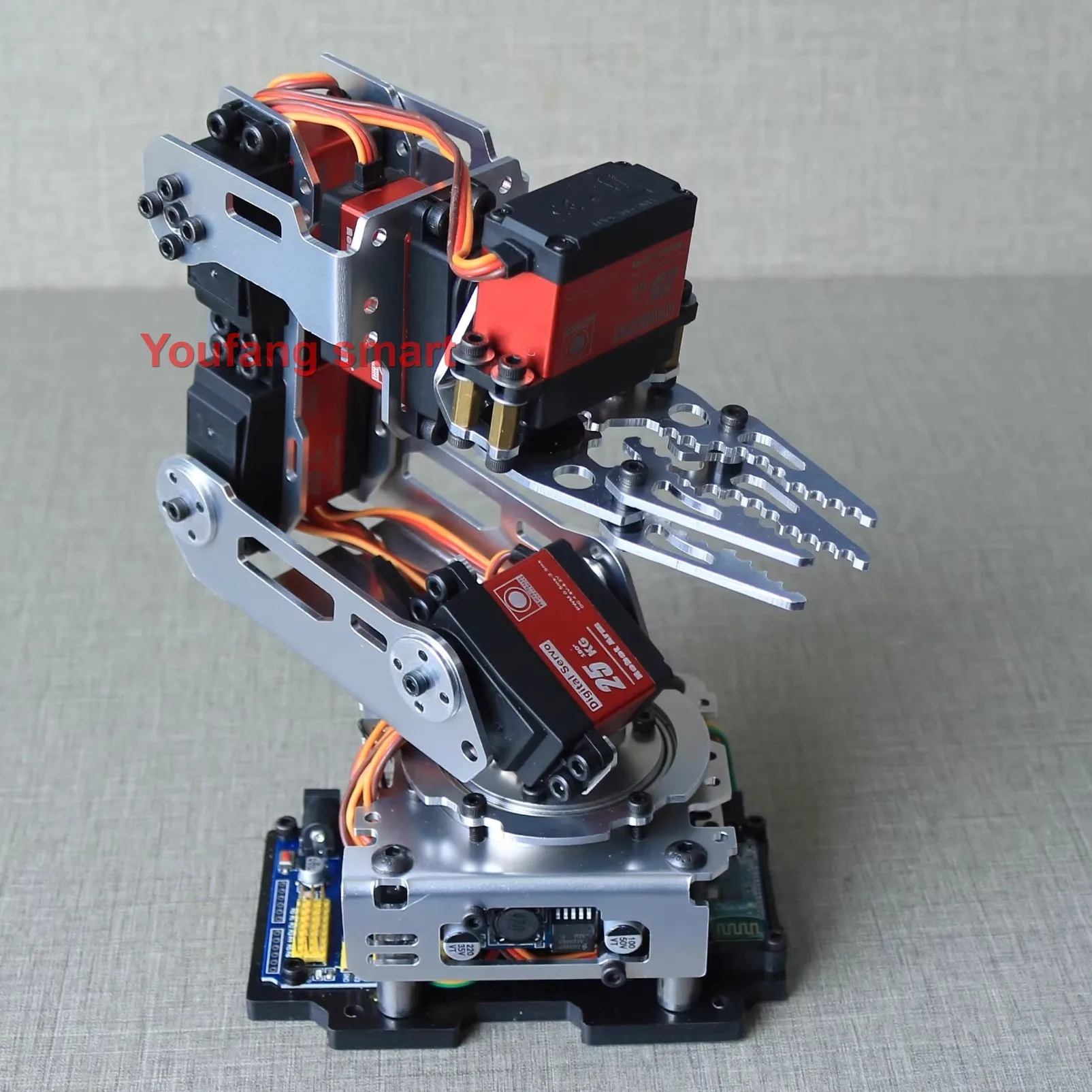 6-DOF-Roboterarm-Kit mit Greifer, 20-kg-Servos, Android-App – Bild 4