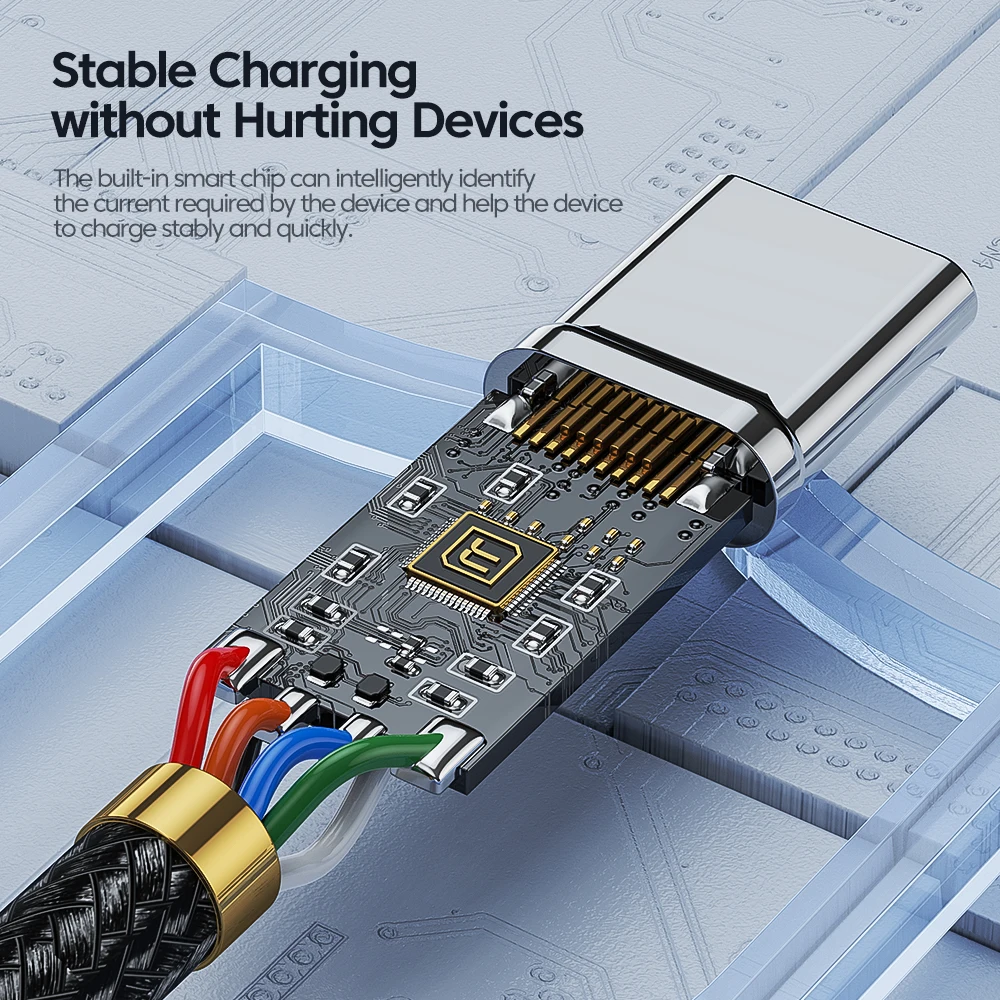USB-A auf USB-C Kabel 100 W, 6 A, Schnellladen und Daten – Bild 6