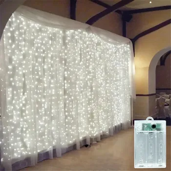 Weihnachtsbeleuchtung, LED-Lichterkette, batteriebetrieben, 8 Modi, Weihnachtsdekoration für Zuhause, Urlaub