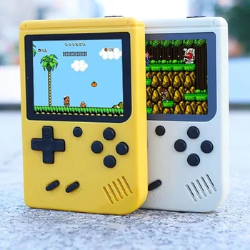 Retro-Handheld-Spielekonsole mit 400 integrierten Videospielen, tragbarer Gaming-Player
