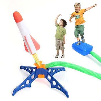 Kinder Outdoor Rakete Fußpumpe Outdoor Luft Drücken Hochfliegende Rakete Anzug Sprünge Luftbetriebene