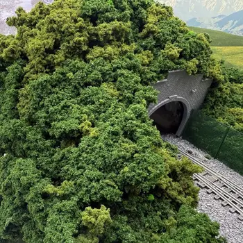 HO N Maßstab Miniatur Sträucher Büsche Schwamm Baum Pulver Modell Eisenbahn Zug Layout/Militär Landschaft/DIY