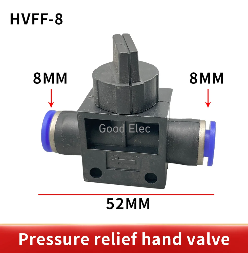 HVFF Pneumatische Anschlüsse Handventil 4 mm-12 mm Anschluss – Bild 5