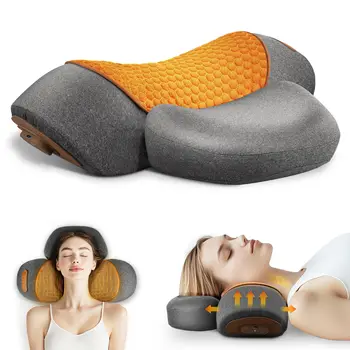 Elektrisches Nackenmassagegerät, Nackenkissen, heiße Kompresse, Nackenstretch, Heizung, Vibration, Nacken