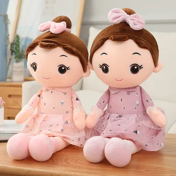 45CM Nette Engel Mädchen Plüsch Spielzeug Schöne Gefüllte Anime Figur Puppe Tragen Schöne Kleid Weiche
