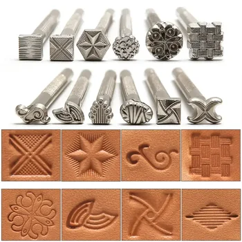 Metall Leder Arbeitssattel Herstellung Werkzeuge Schnitzen Leder Handwerk Stempel Kit Leder Stempeln Solide