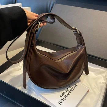 2026 Umhängetaschen für Frauen Große Kapazität Luxus Handtaschen Solide Weiche Schulter Taschen Weibliche
