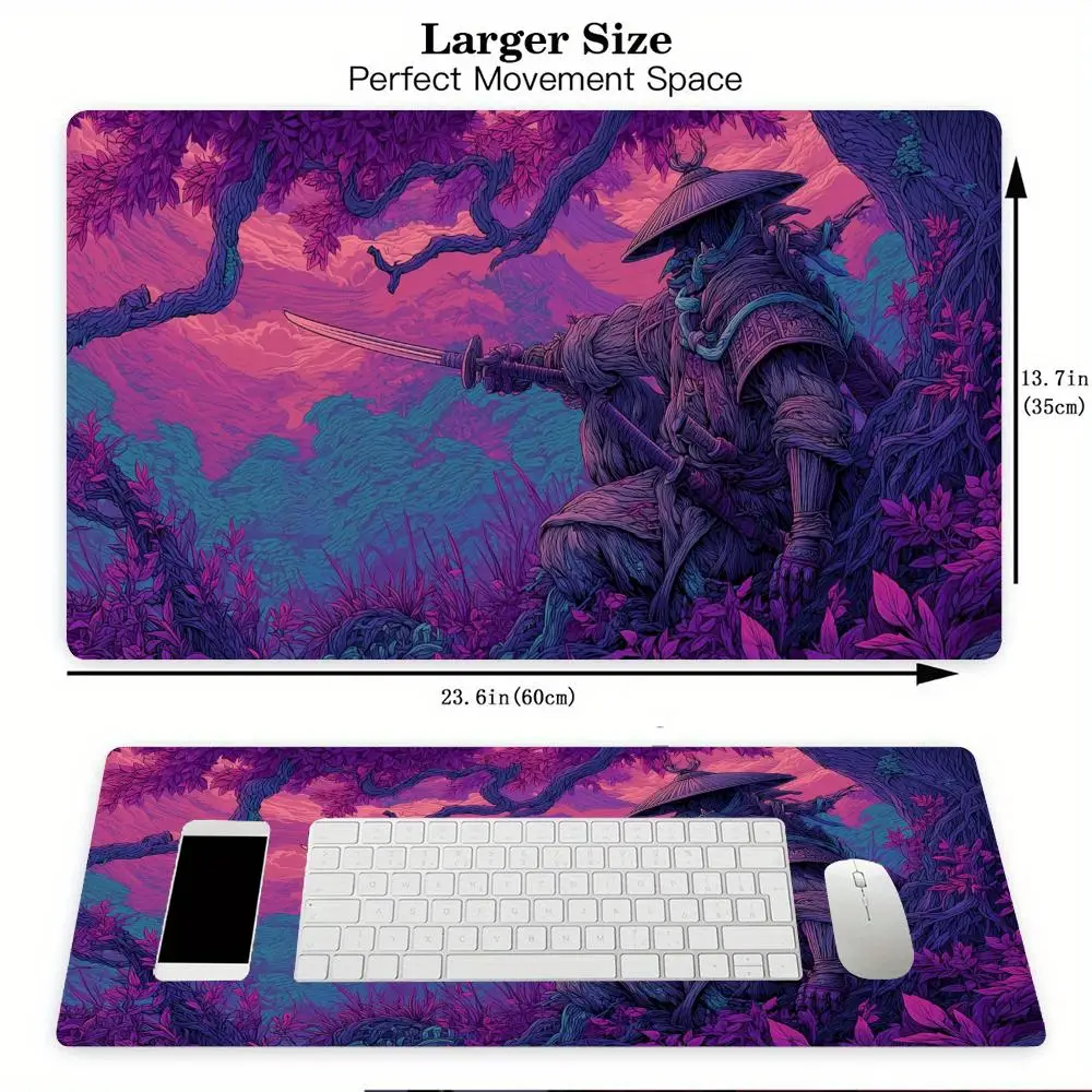 Cyberart Style Fantasy Samurai Design TCG Spielmatte Magic – Bild 4