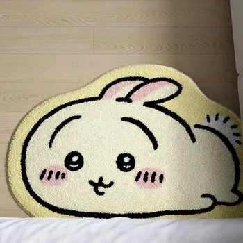Chiikawa Cartoon-Teppich Anime Hachiware Usagi Plüsch-Bodenmatte Rutschfester Badezimmerteppich Autokissen