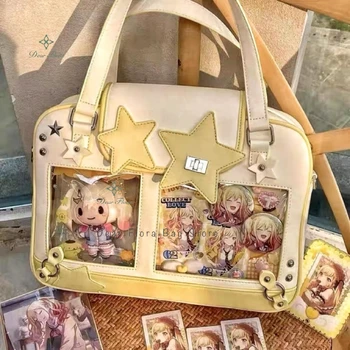 Y2K Trendy Star Ita Bag Lolita Girl Transparente Tasche Mode Umhängetasche Damen DIY Display Umhängetasche
