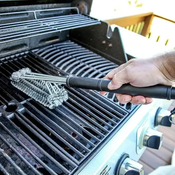 Grill Bürste sauberes Werkzeug Grill zubehör Edelstahl borsten Antihaft-Reinigungs bürsten Grill zubehör