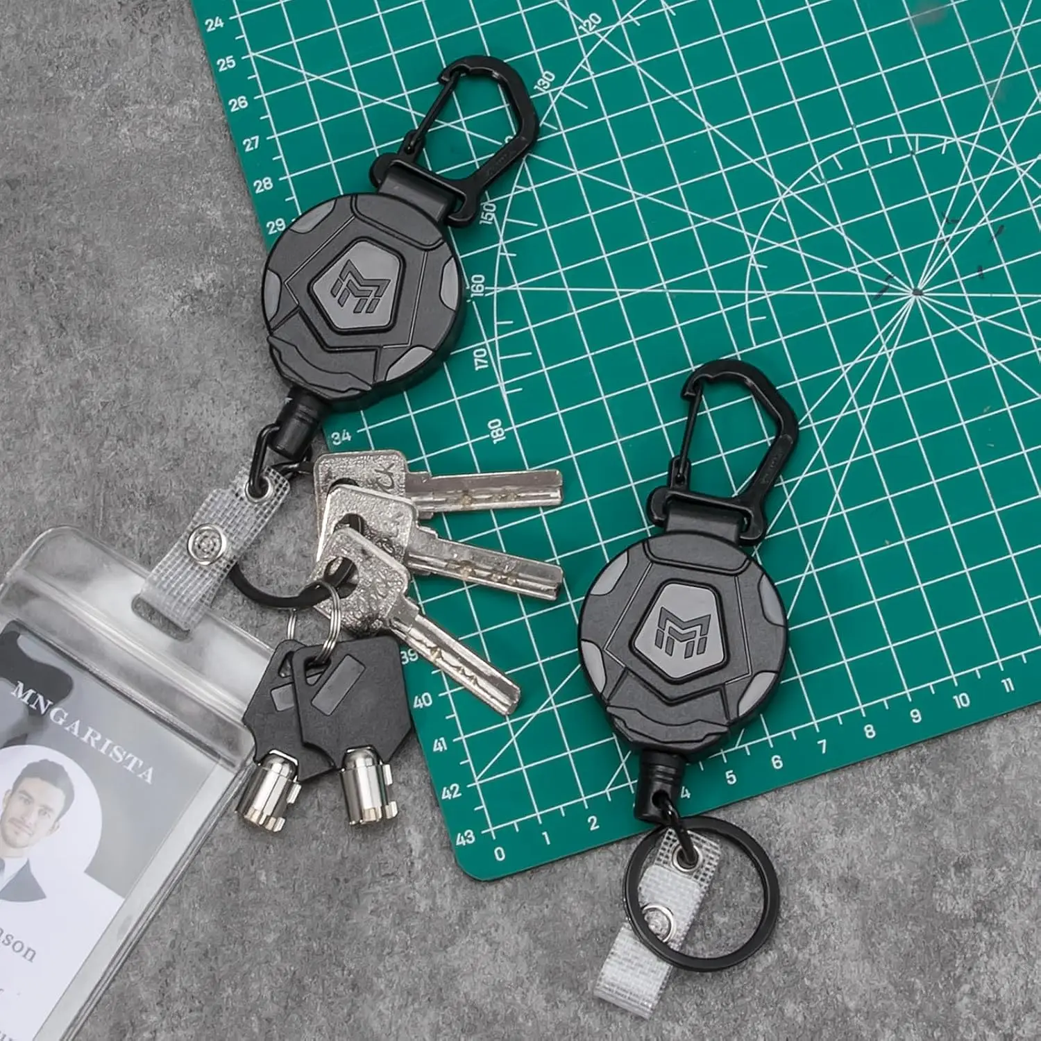 2er-Pack ausziehbare Schlüsselanhänger, robuster – Bild 5