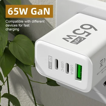 USB PD Typ-C Multi-Port-Ladeadapter Kr Ladegerät für iPhone 15 Pro Max Samsung Xiaomi Huawei - Schnelles Laden