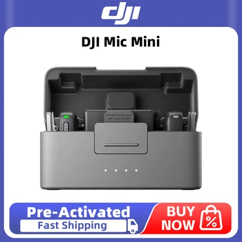 DJI Mic Mini Audio mit stabiler Übertragung, 48-Stunden-Bedienung mit Gehäuse, zweistufige aktive