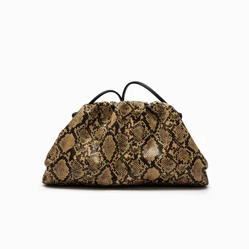 Geraffte Serpentinen-Dumpling-Taschen für Damen, Clutch-Handtasche, Wolken-Clutch