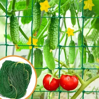 Pflanzenspalier Pergolen, robustes Polyester-Wachstumsnetz, Gartenspaliernetz mit quadratischem Netz