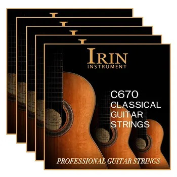 Irin c660/c670 klassische gitarren saiten ersatzteile transparenter nylon saiten kern silber gitarren zubehör