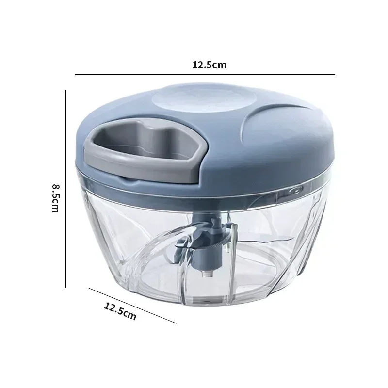 500/900ML Seil Mühle Gemüse Cutter Küche Knoblauch Puller – Bild 5