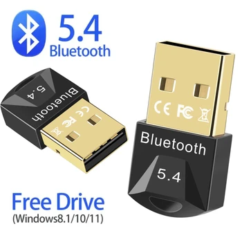 Bluetooth-Adapter für PC, USB, Bluetooth 5.4, 5.3, Dongle-Empfänger für Lautsprecher, Maus, Tastatur, Musik