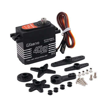 40 kg digitales Servo mit hohem Drehmoment, Metallgetriebe, IP67, wasserdicht, 180/270 Grad, für 1:8 1:10 TRX6
