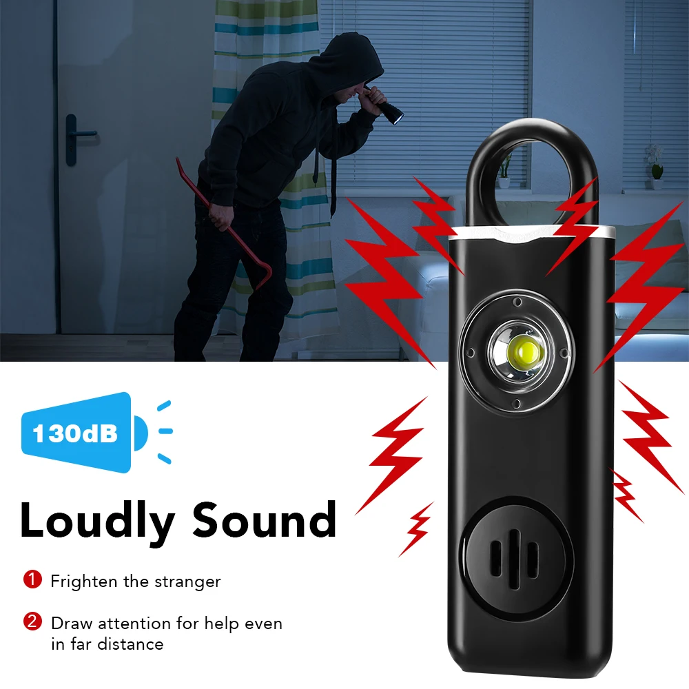 Awapow persönlicher Verteidigung salarm 130db mit LED-Licht – Bild 2