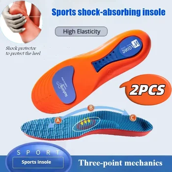 Sport Einlegesohlen für Schuhe Sohle Stoßdämpfung Deodorant Atmungsaktive Kissen Laufende (2 Stück)
