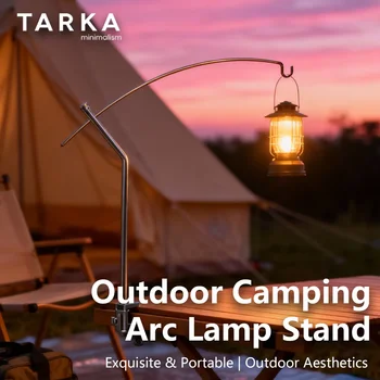 TARKA Camping Laternenständer Lichthalter Ultralight 360° ° Anpassung Tischleuchte Ständer Universal Desktop