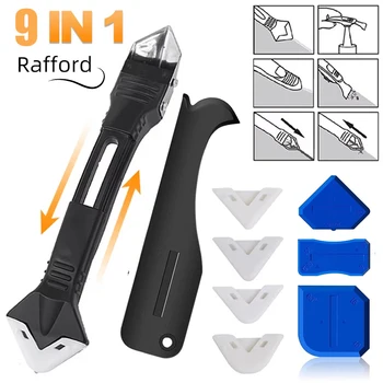 9 in 1 9 stücke Silikon Entferner Dichtstoff Glatte Schaber Abdichten Finisher Mörtel Kit Werkzeuge Boden Form